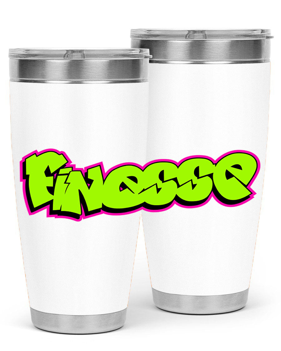 Finesse 154# Cotton Tank featuring stylish black words and phrases on a soft cotton fabric, perfect for casual wear.