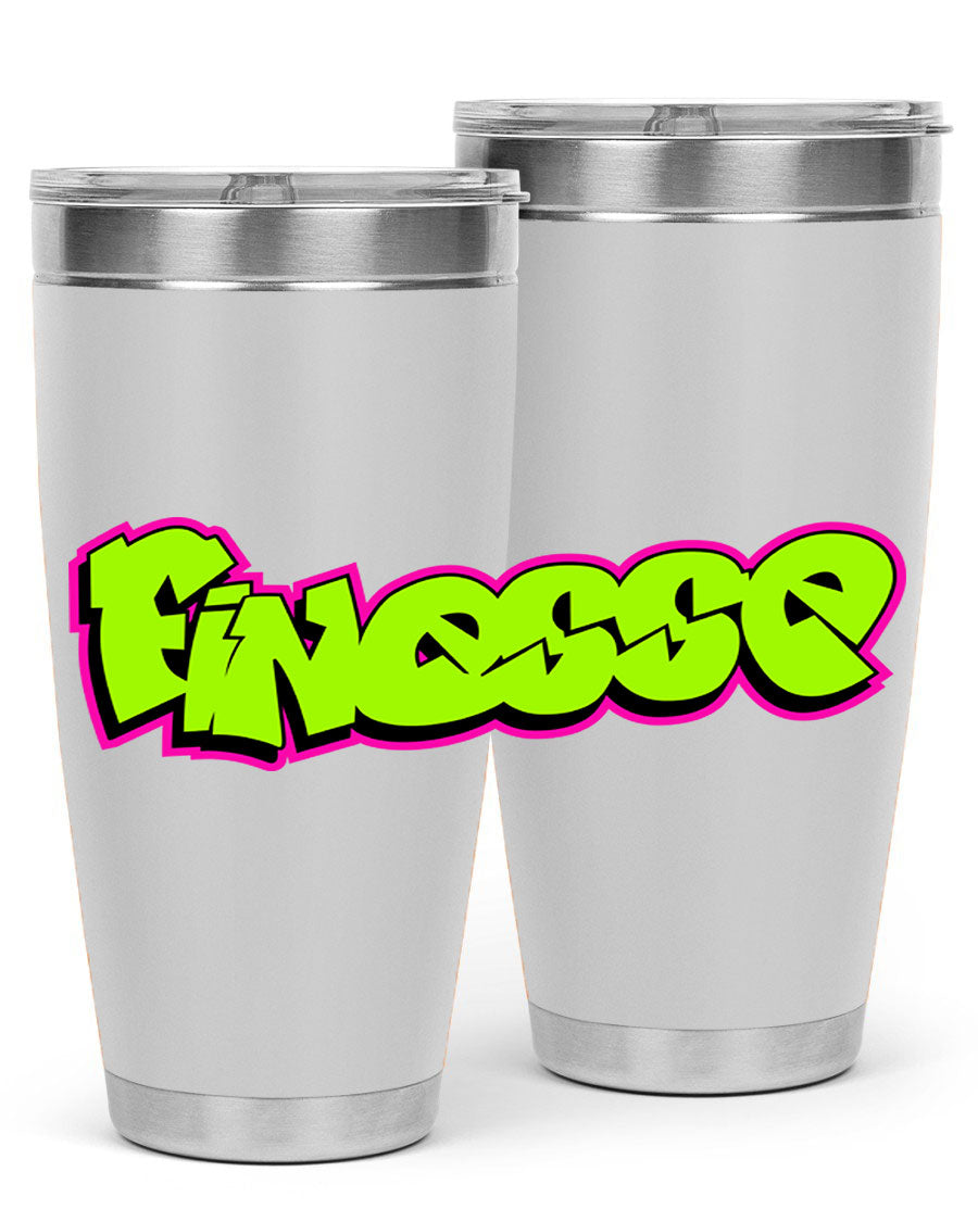 Finesse 154# Cotton Tank featuring stylish black words and phrases on a soft cotton fabric, perfect for casual wear.