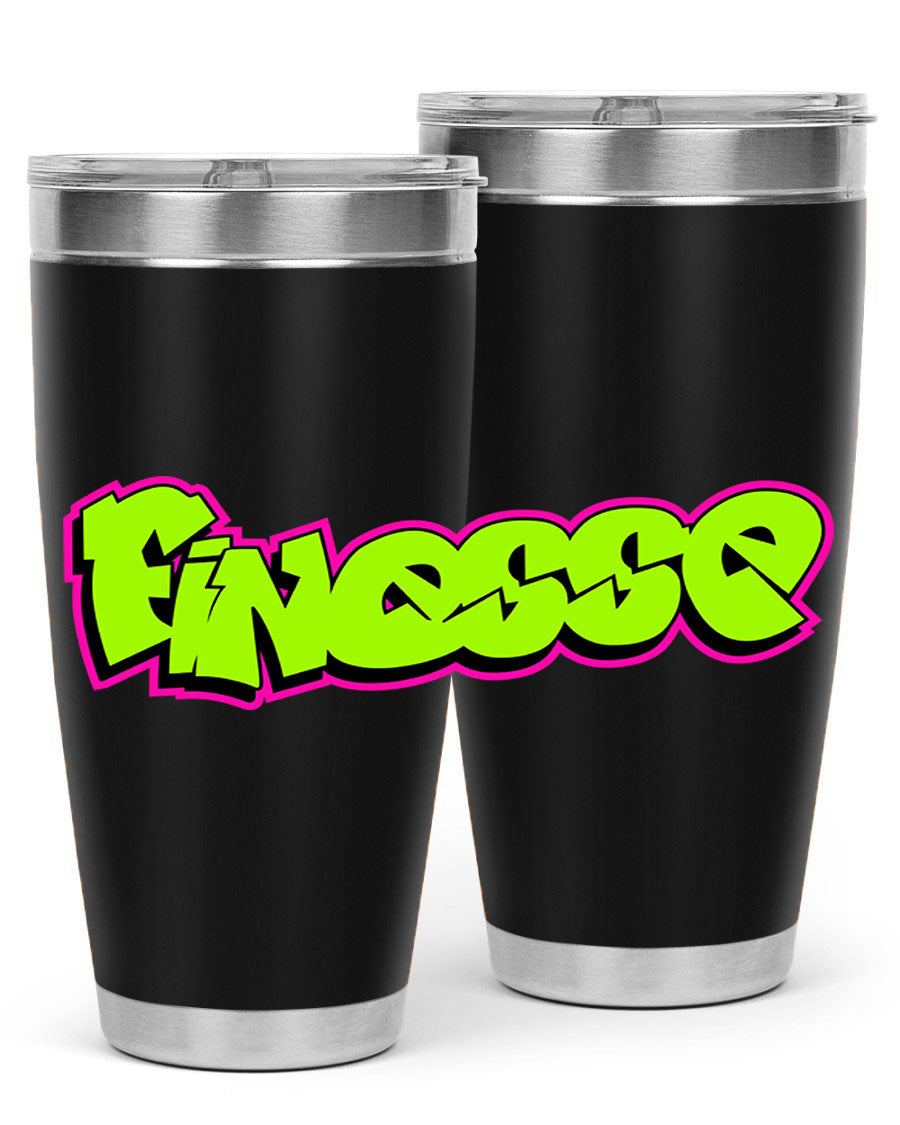 Finesse 154# Cotton Tank featuring stylish black words and phrases on a soft cotton fabric, perfect for casual wear.