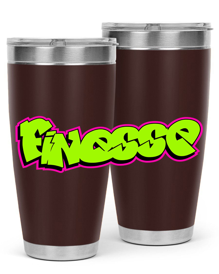 Finesse 154# Cotton Tank featuring stylish black words and phrases on a soft cotton fabric, perfect for casual wear.