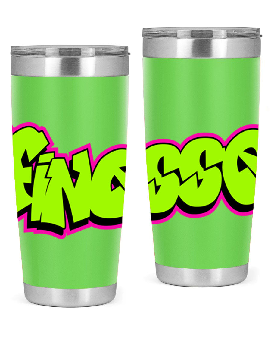 Finesse 154# Cotton Tank featuring stylish black words and phrases on a soft cotton fabric, perfect for casual wear.