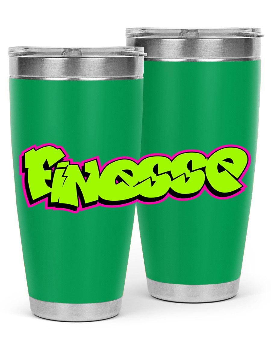 Finesse 154# Cotton Tank featuring stylish black words and phrases on a soft cotton fabric, perfect for casual wear.