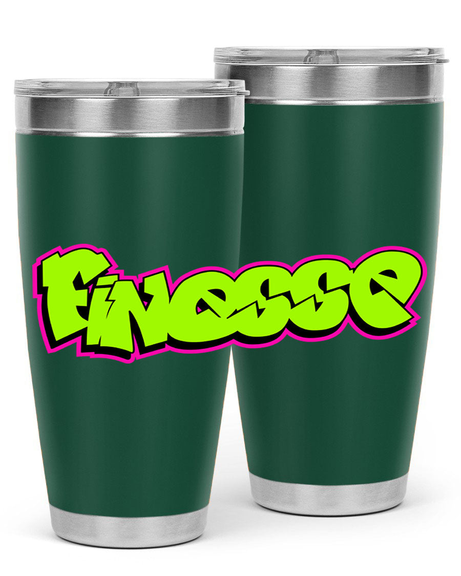 Finesse 154# Cotton Tank featuring stylish black words and phrases on a soft cotton fabric, perfect for casual wear.