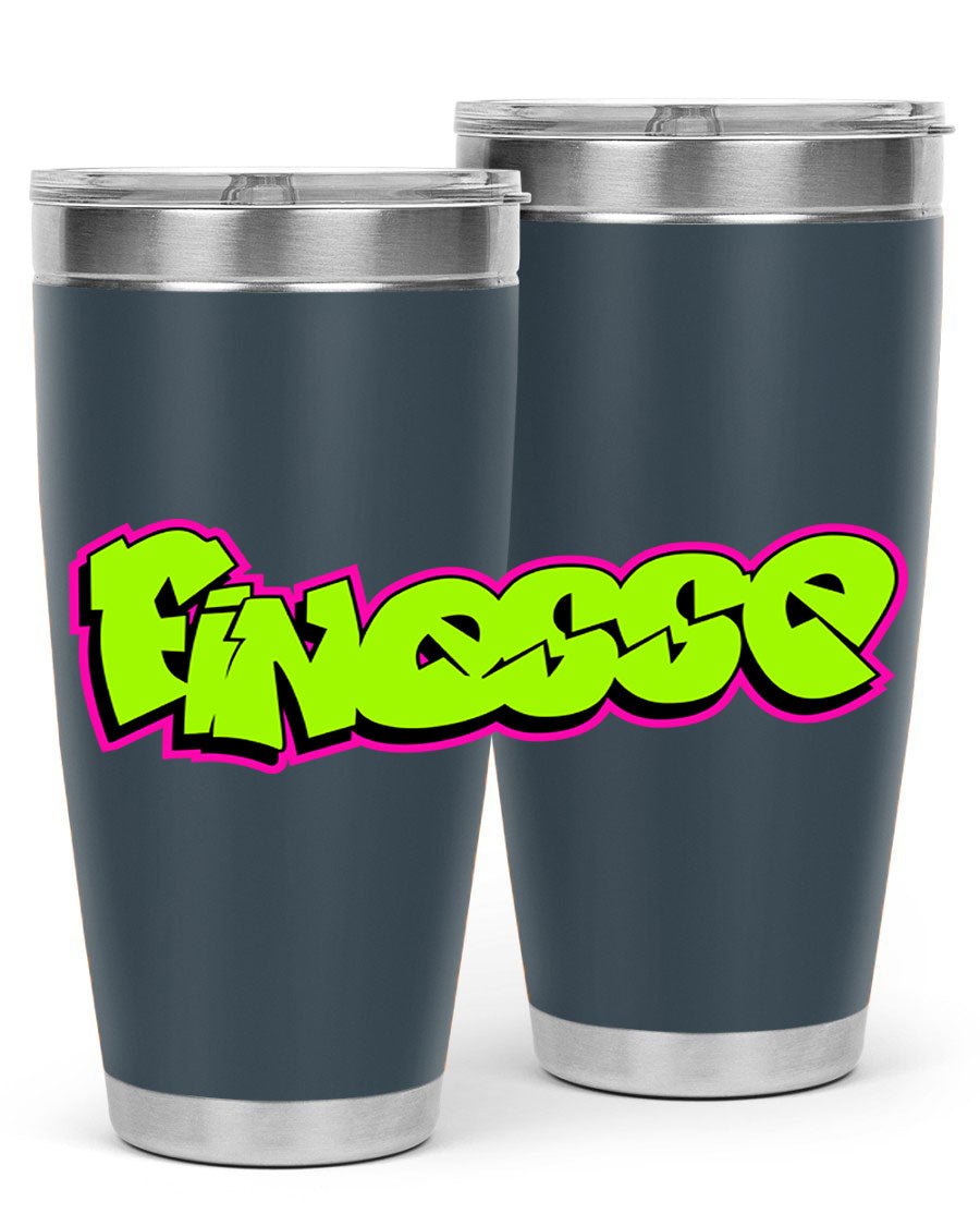 Finesse 154# Cotton Tank featuring stylish black words and phrases on a soft cotton fabric, perfect for casual wear.