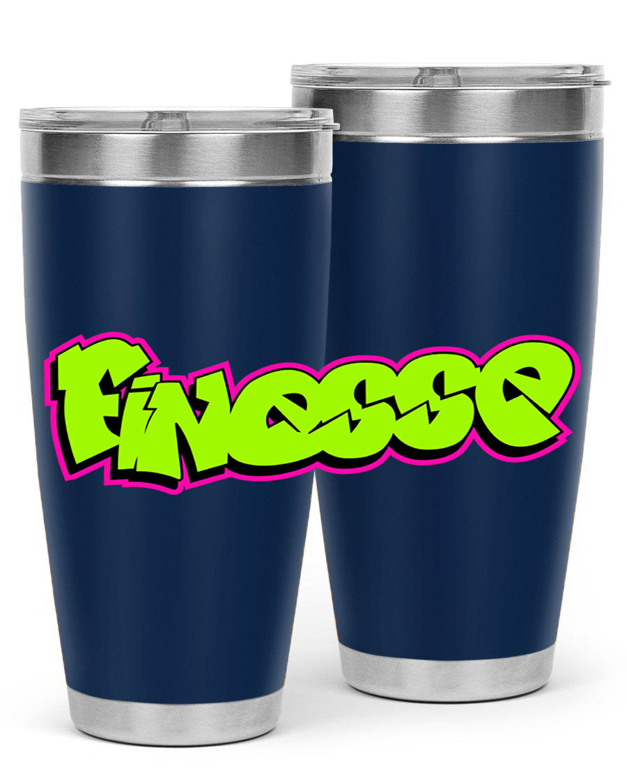 Finesse 154# Cotton Tank featuring stylish black words and phrases on a soft cotton fabric, perfect for casual wear.