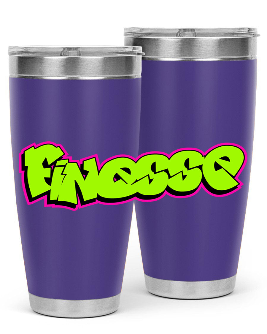 Finesse 154# Cotton Tank featuring stylish black words and phrases on a soft cotton fabric, perfect for casual wear.