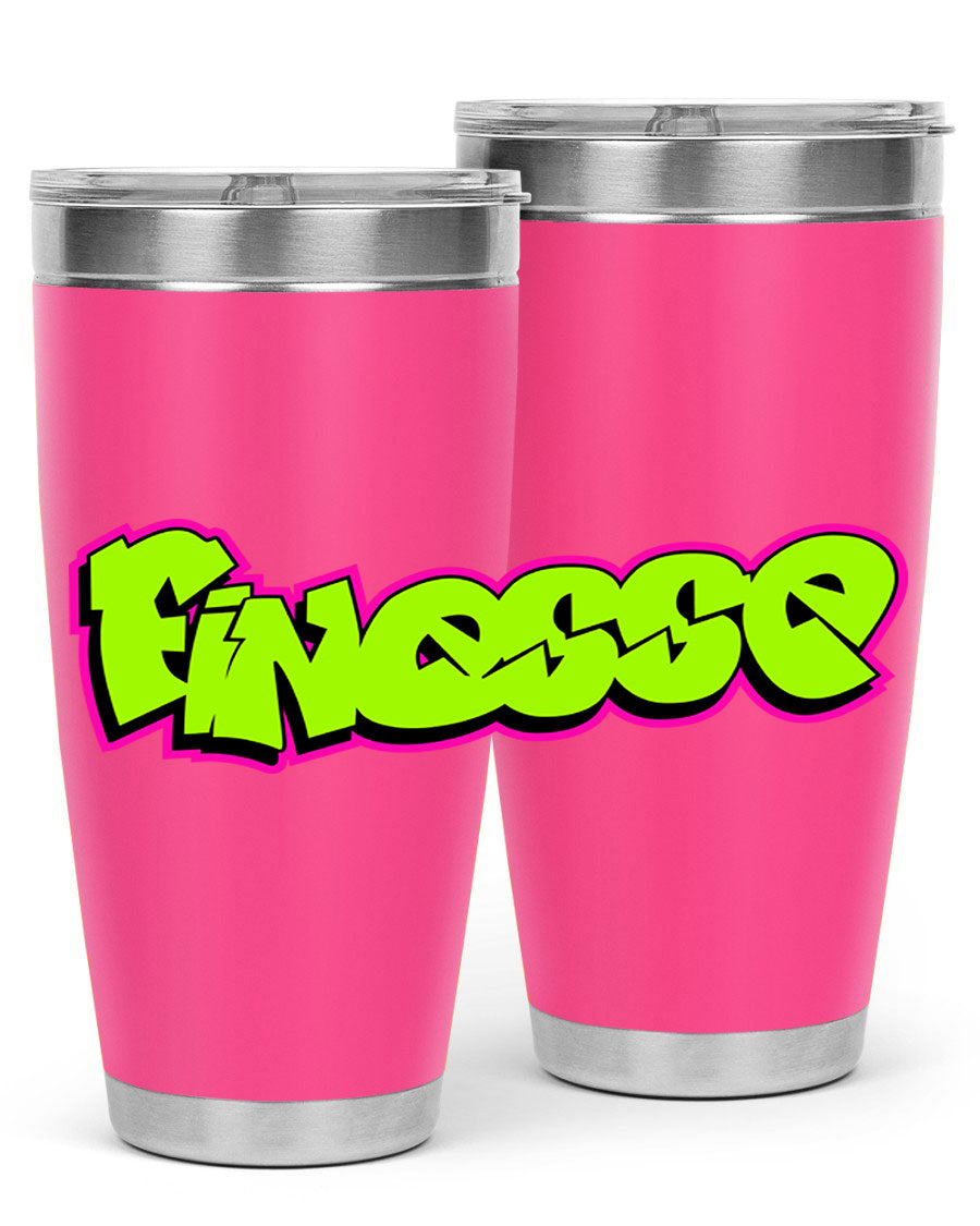 Finesse 154# Cotton Tank featuring stylish black words and phrases on a soft cotton fabric, perfect for casual wear.