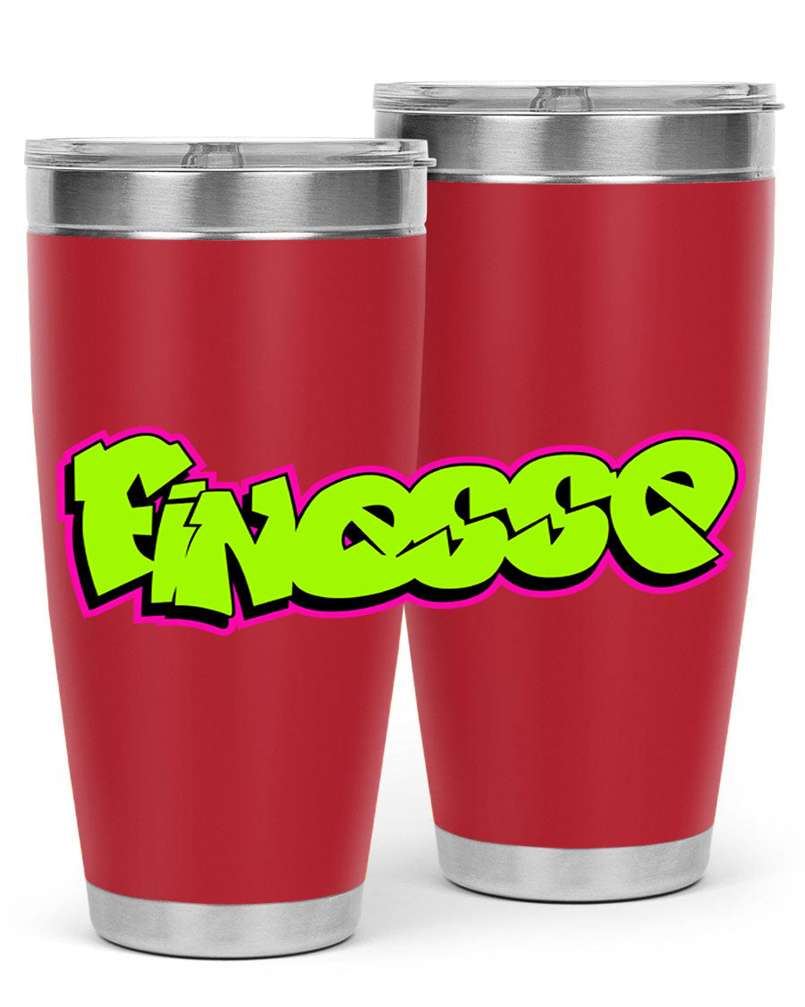 Finesse 154# Cotton Tank featuring stylish black words and phrases on a soft cotton fabric, perfect for casual wear.