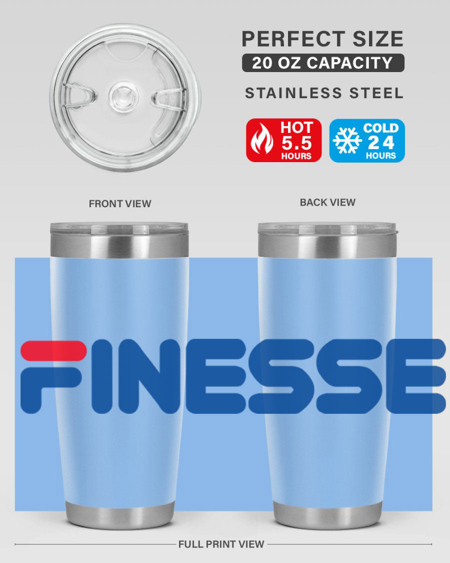 Finesse 157# Cotton Tank in black featuring stylish phrases, perfect for casual wear.