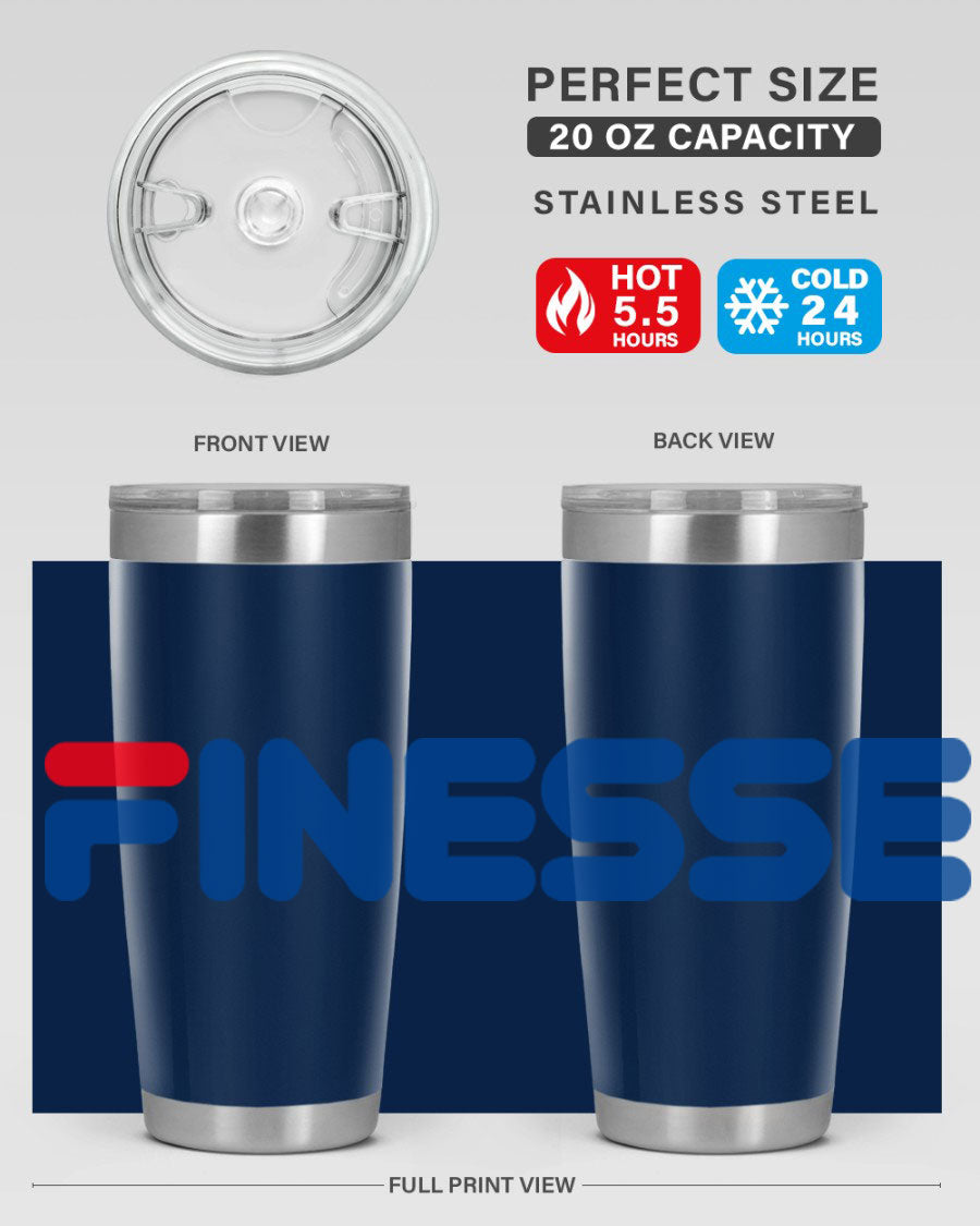 Finesse 157# Cotton Tank in black featuring stylish phrases, perfect for casual wear.