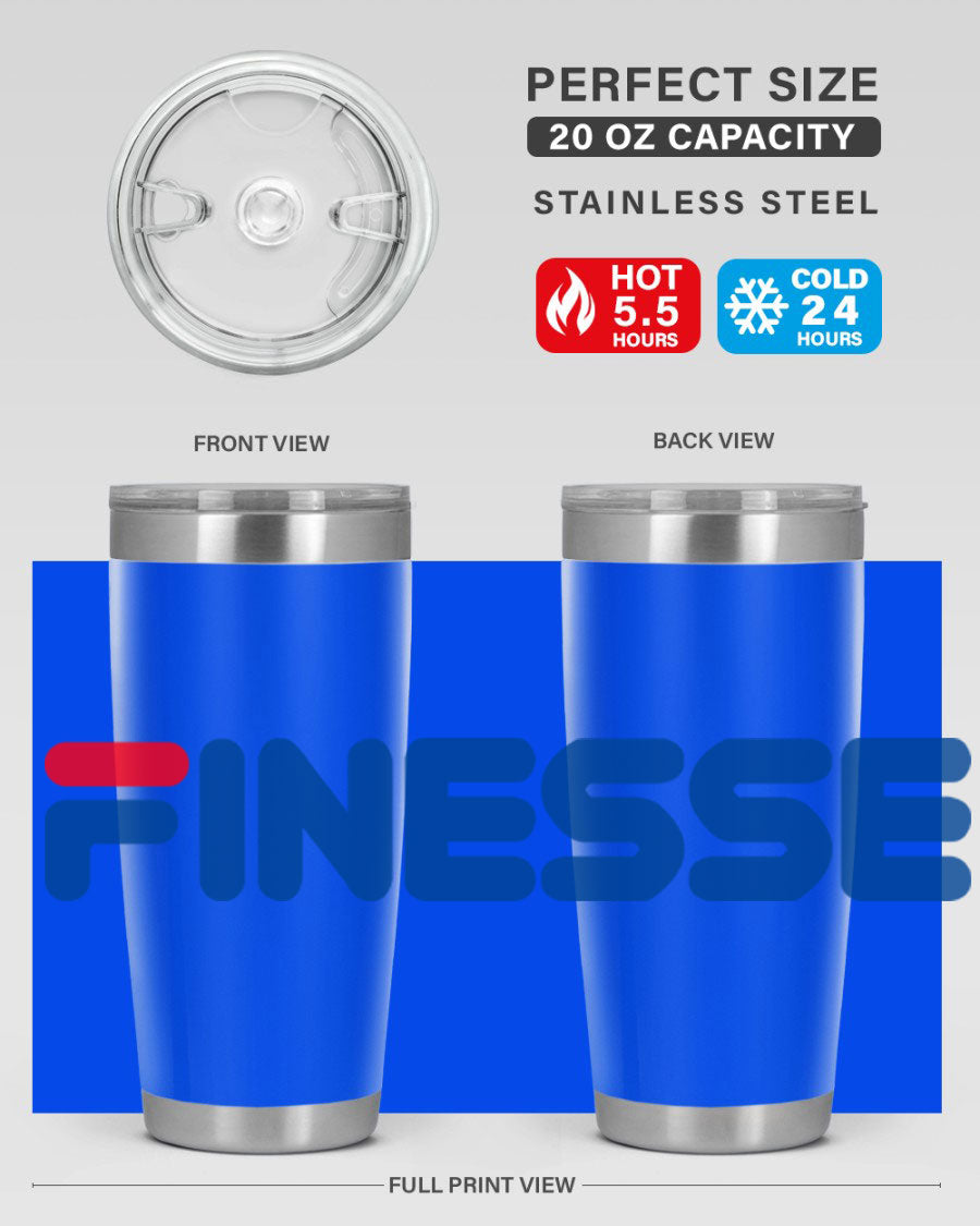 Finesse 157# Cotton Tank in black featuring stylish phrases, perfect for casual wear.