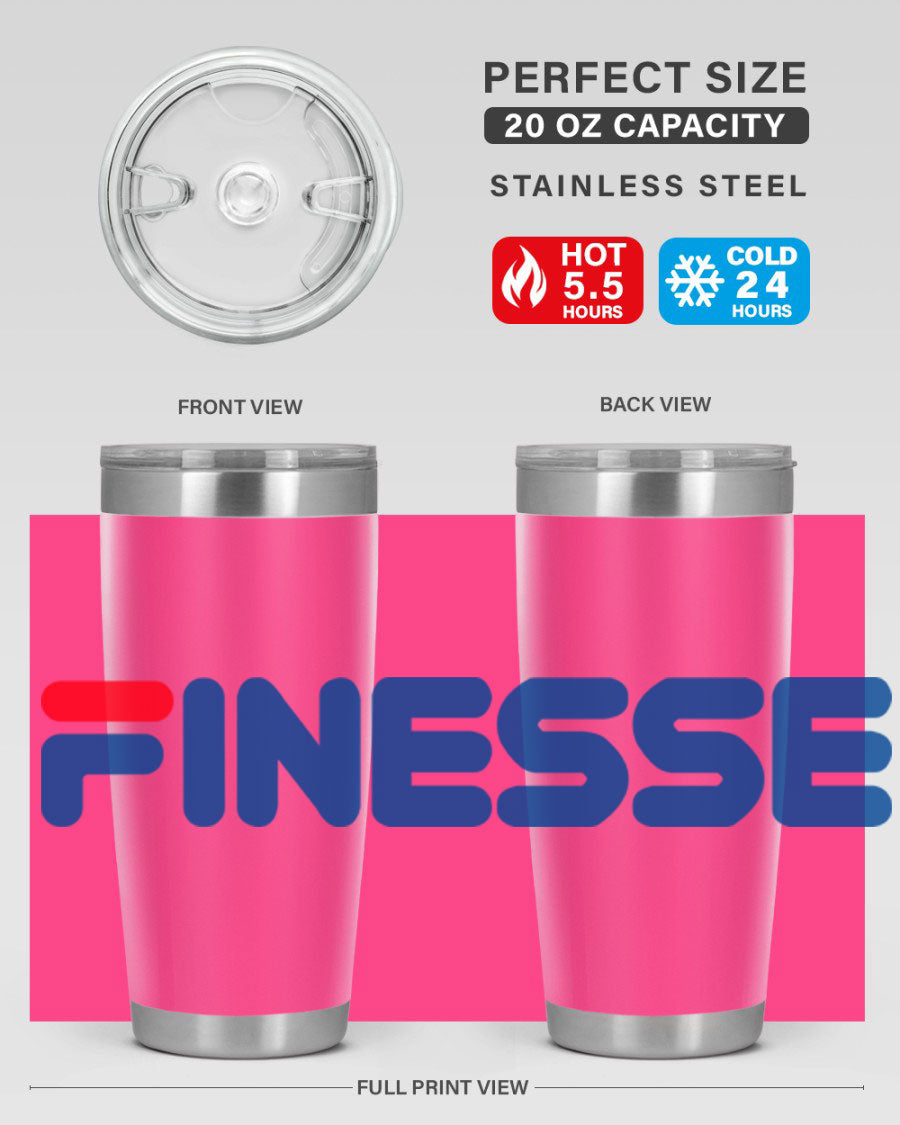 Finesse 157# Cotton Tank in black featuring stylish phrases, perfect for casual wear.