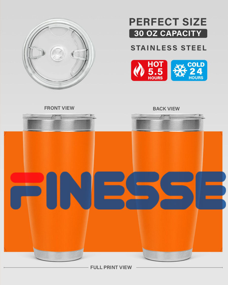 Finesse 157# Cotton Tank in black featuring stylish phrases, perfect for casual wear.