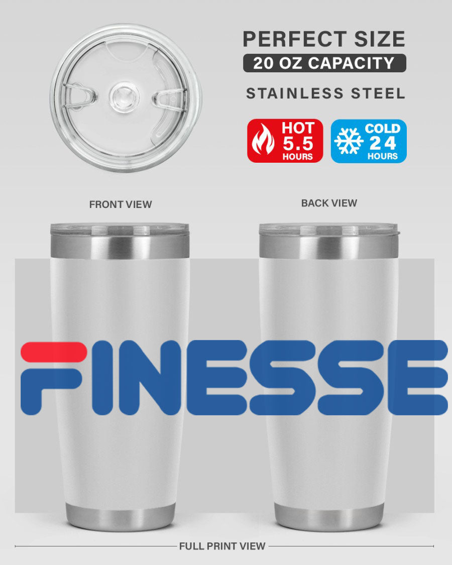 Finesse 157# Cotton Tank in black featuring stylish phrases, perfect for casual wear.