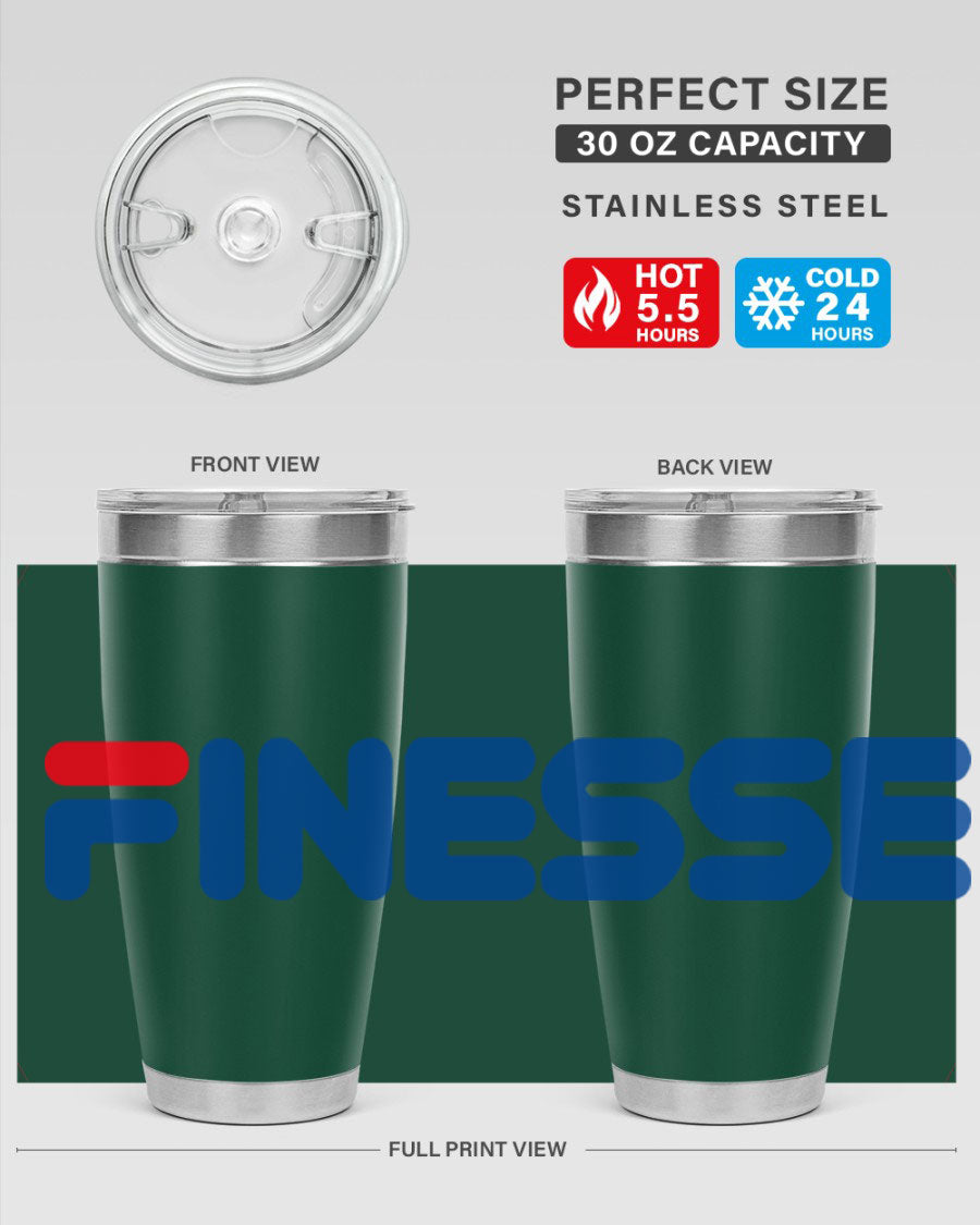 Finesse 157# Cotton Tank in black featuring stylish phrases, perfect for casual wear.