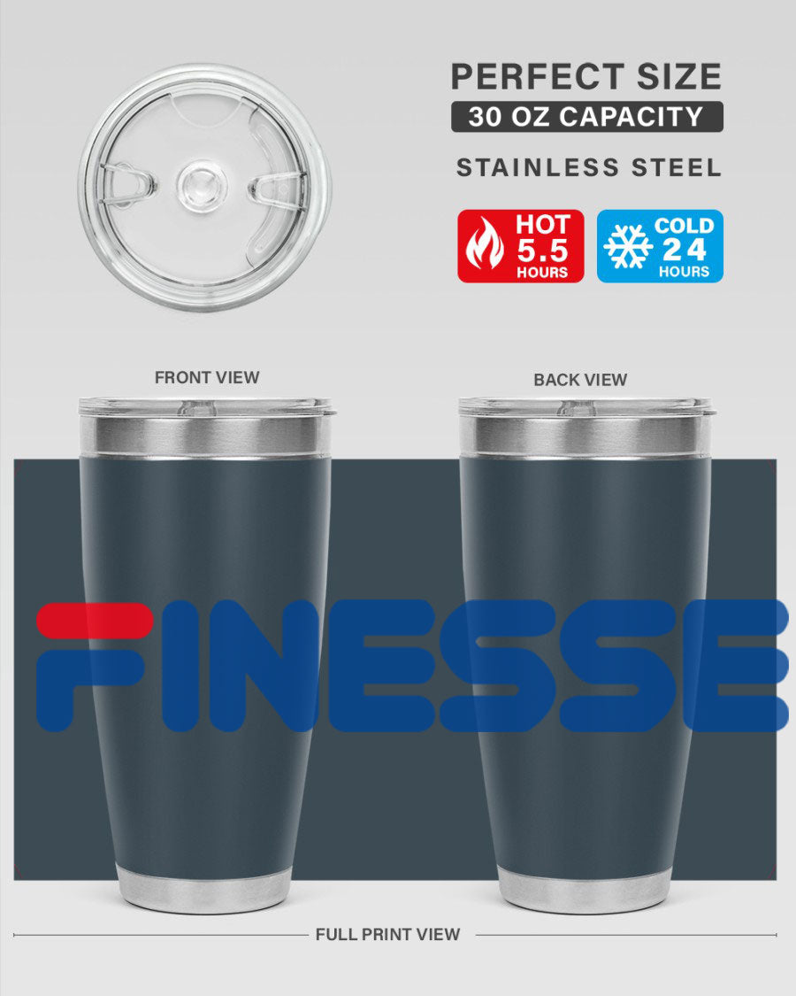 Finesse 157# Cotton Tank in black featuring stylish phrases, perfect for casual wear.