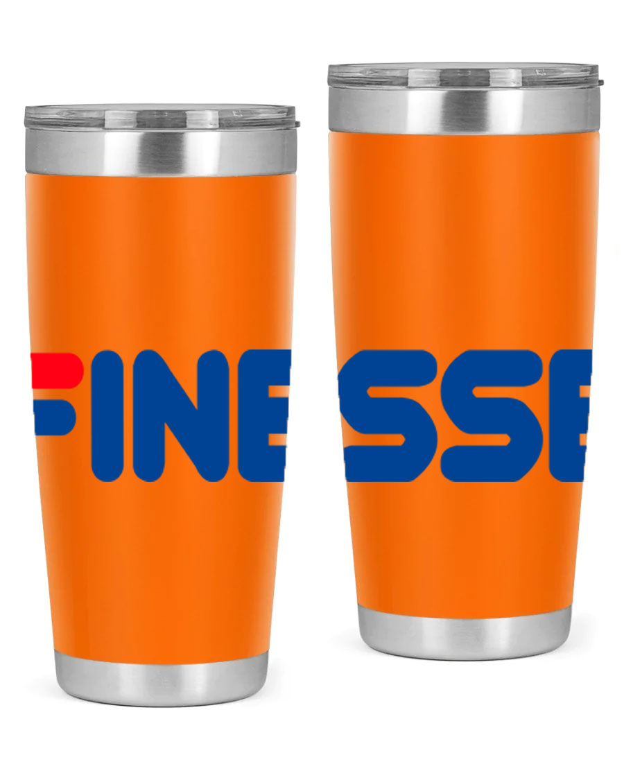 Finesse 157# Cotton Tank in black featuring stylish phrases, perfect for casual wear.