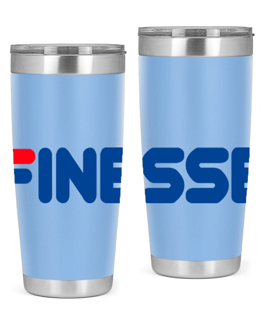 Finesse 157# Cotton Tank in black featuring stylish phrases, perfect for casual wear.