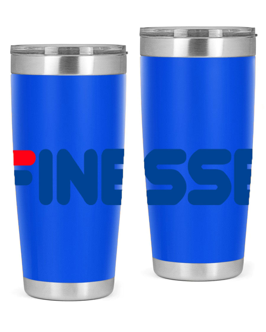 Finesse 157# Cotton Tank in black featuring stylish phrases, perfect for casual wear.