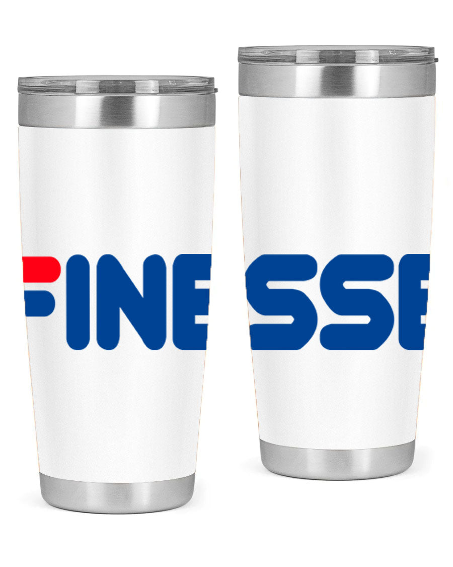 Finesse 157# Cotton Tank in black featuring stylish phrases, perfect for casual wear.