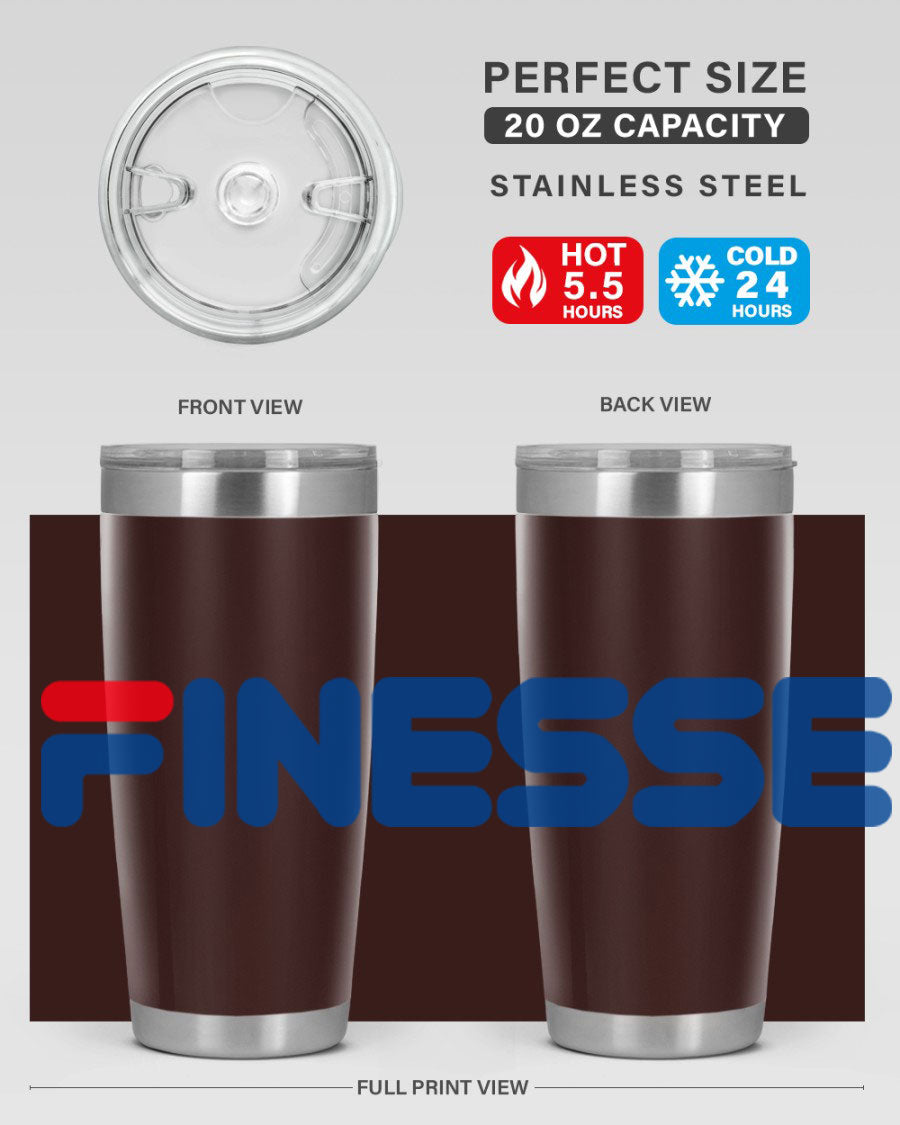 Finesse 157# Cotton Tank in black featuring stylish phrases, perfect for casual wear.