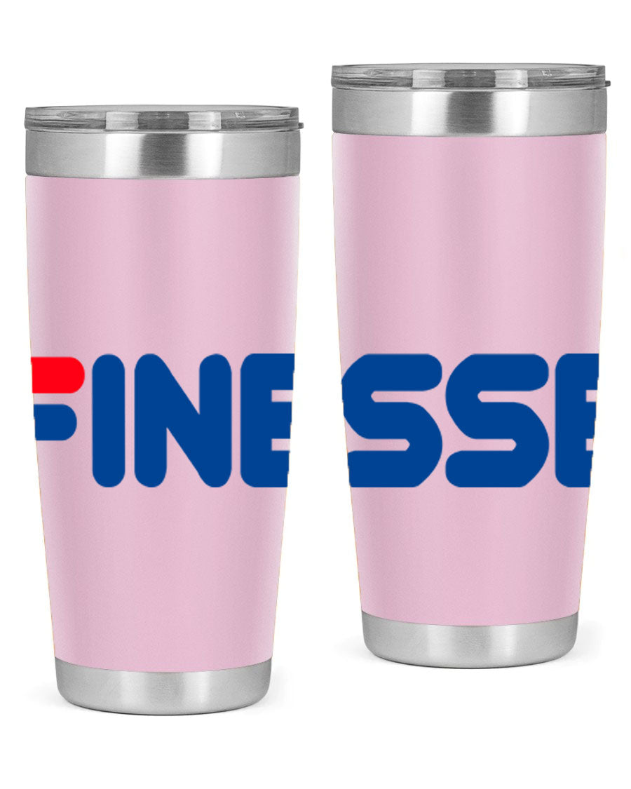 Finesse 157# Cotton Tank in black featuring stylish phrases, perfect for casual wear.