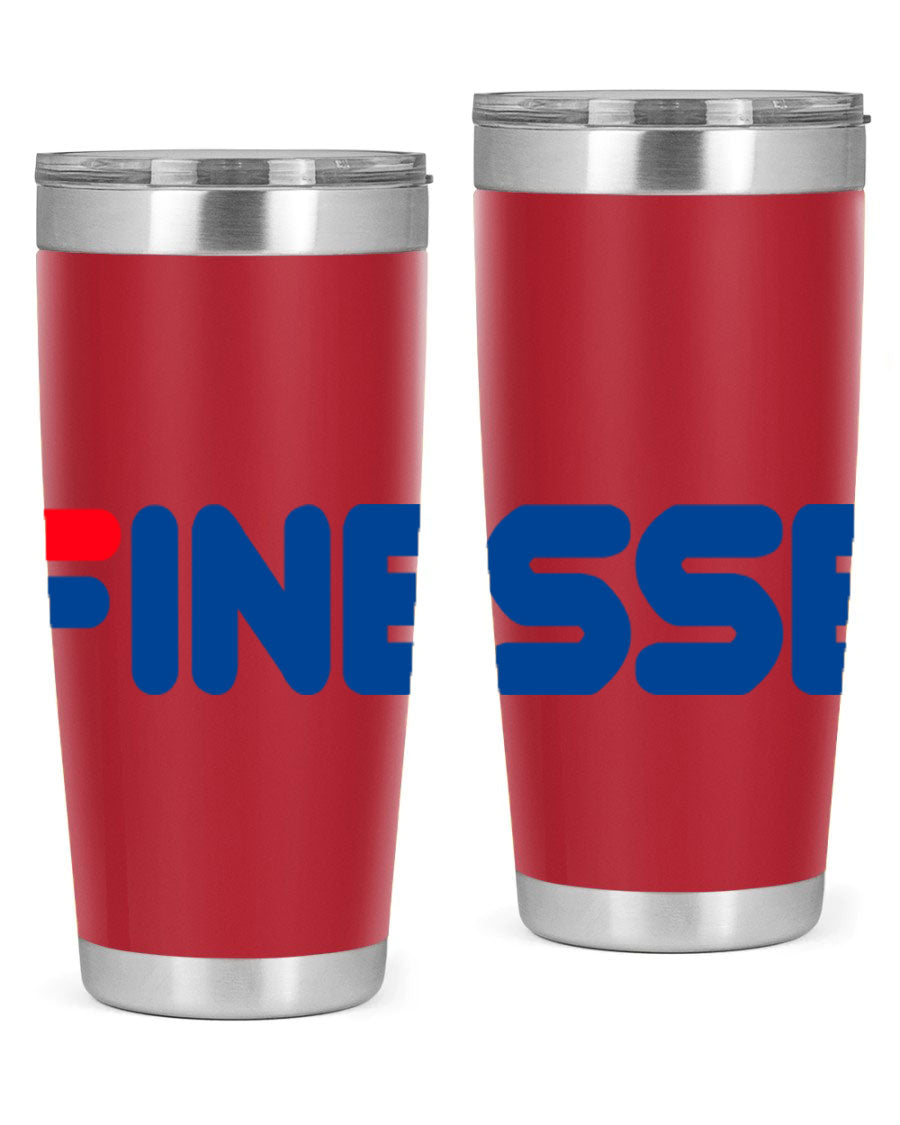 Finesse 157# Cotton Tank in black featuring stylish phrases, perfect for casual wear.