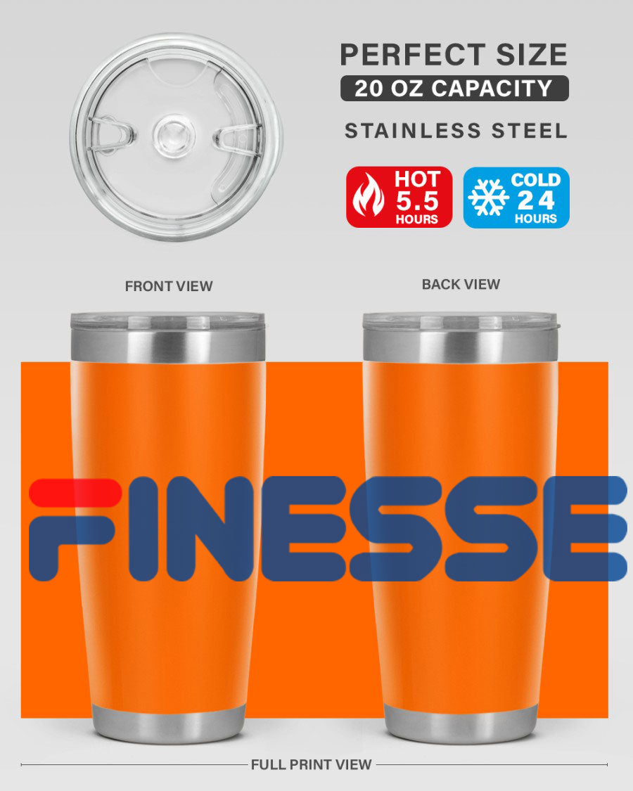 Finesse 157# Cotton Tank in black featuring stylish phrases, perfect for casual wear.