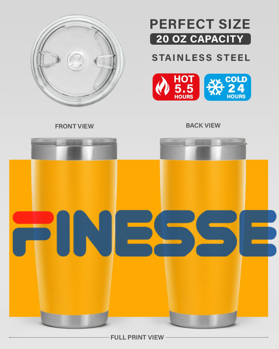 Finesse 157# Cotton Tank in black featuring stylish phrases, perfect for casual wear.