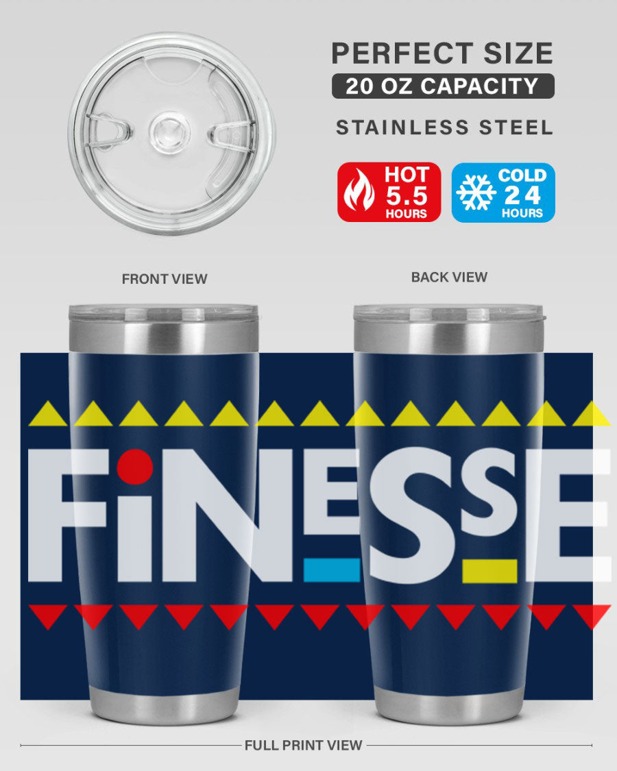 Finesse 158# Cotton Tank featuring stylish black words and phrases design, perfect for casual wear.