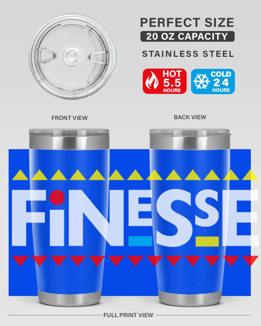 Finesse 158# Cotton Tank featuring stylish black words and phrases design, perfect for casual wear.