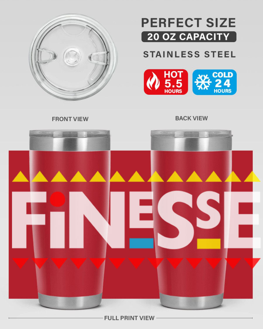 Finesse 158# Cotton Tank featuring stylish black words and phrases design, perfect for casual wear.