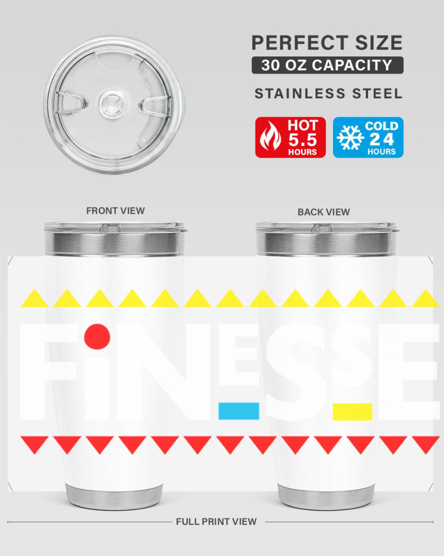 Finesse 158# Cotton Tank featuring stylish black words and phrases design, perfect for casual wear.