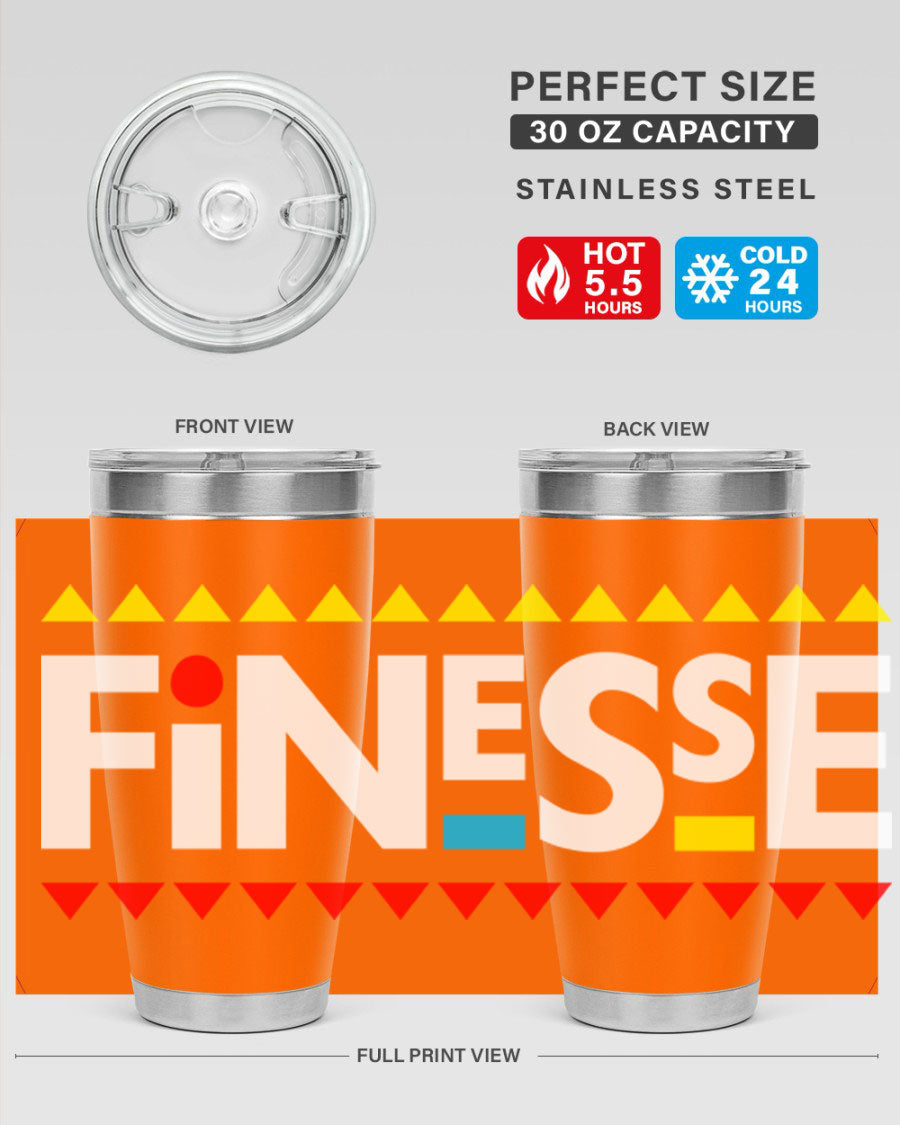 Finesse 158# Cotton Tank featuring stylish black words and phrases design, perfect for casual wear.