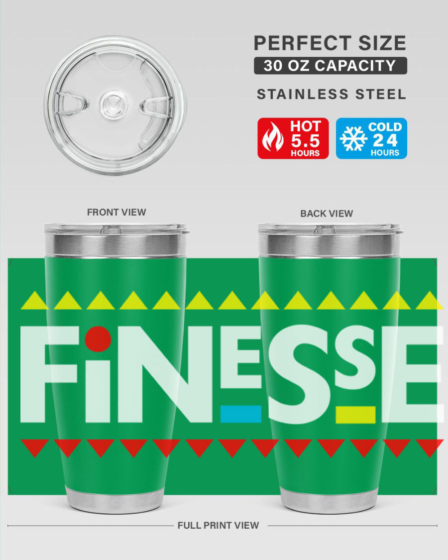 Finesse 158# Cotton Tank featuring stylish black words and phrases design, perfect for casual wear.