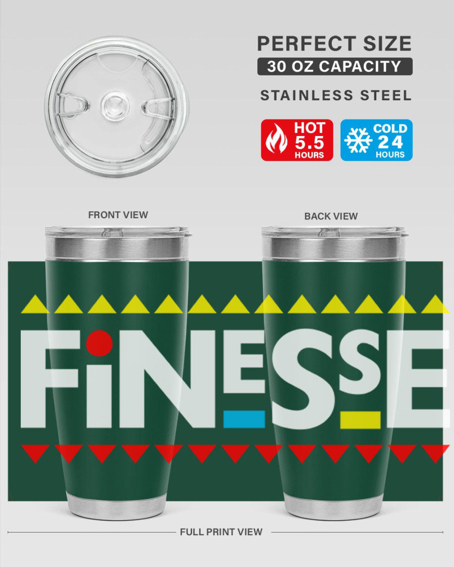 Finesse 158# Cotton Tank featuring stylish black words and phrases design, perfect for casual wear.