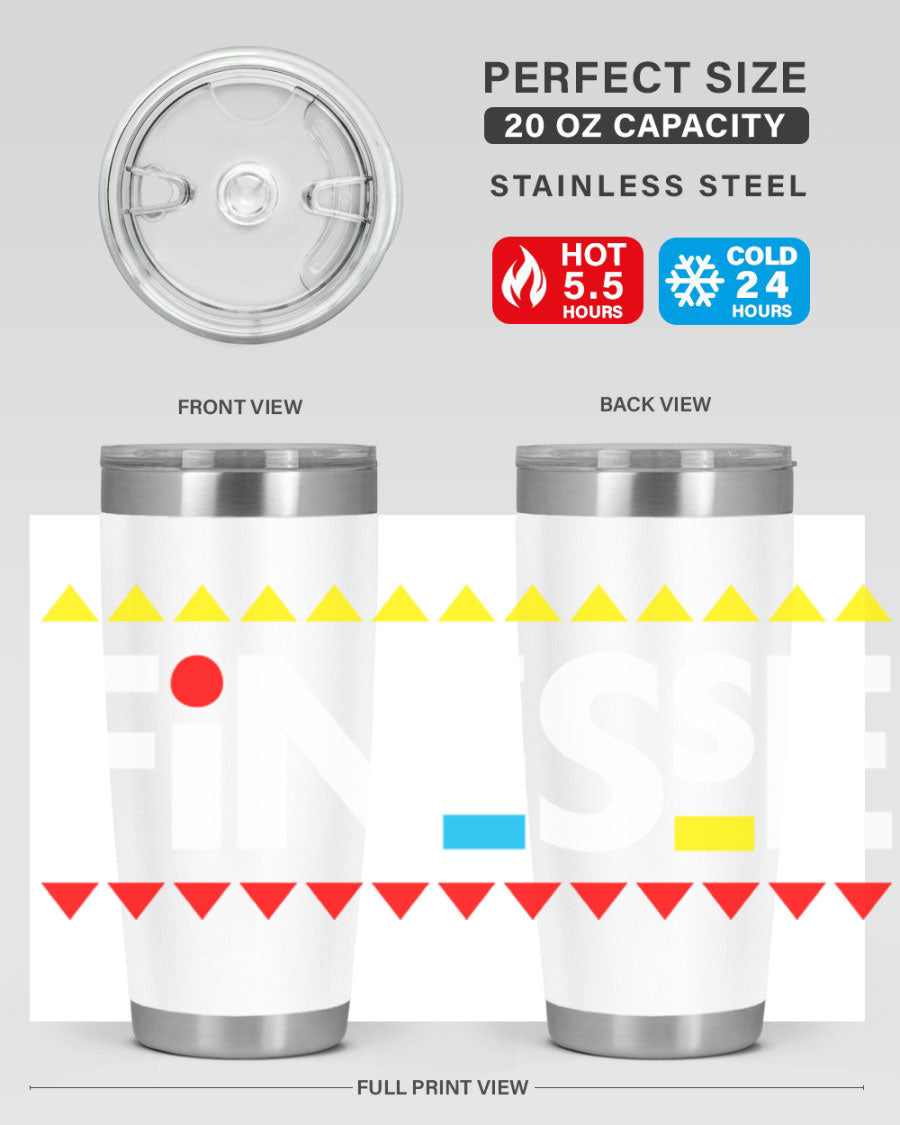 Finesse 158# Cotton Tank featuring stylish black words and phrases design, perfect for casual wear.