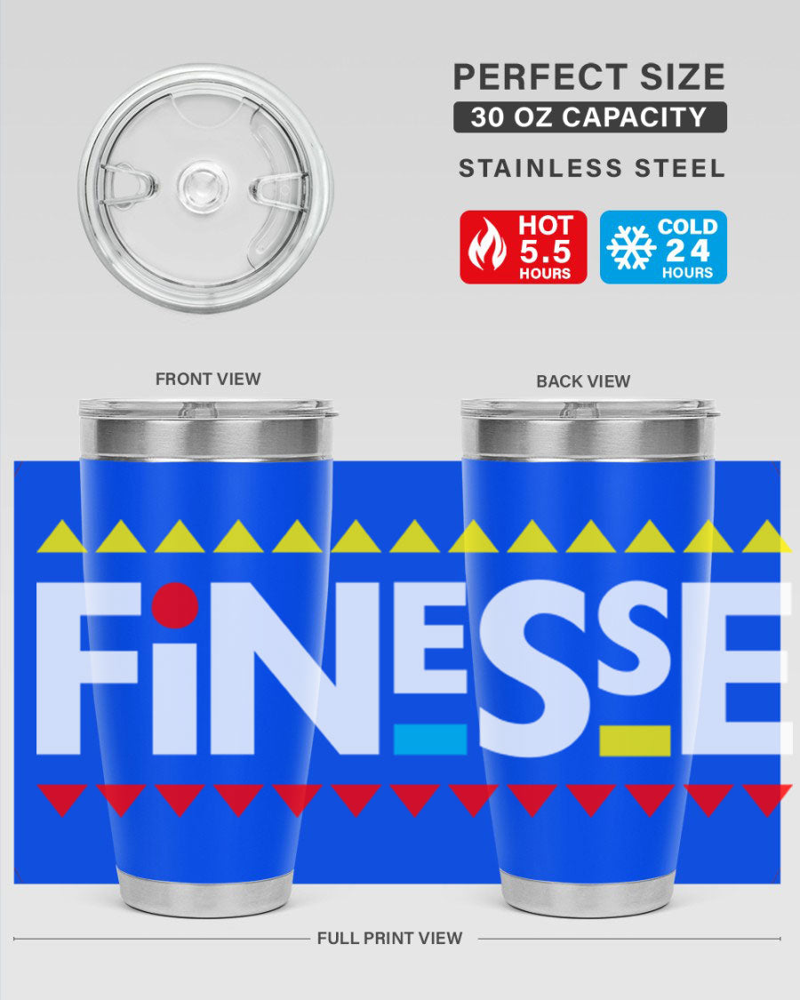 Finesse 158# Cotton Tank featuring stylish black words and phrases design, perfect for casual wear.