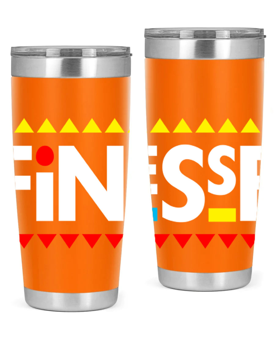 Finesse 158# Cotton Tank featuring stylish black words and phrases design, perfect for casual wear.