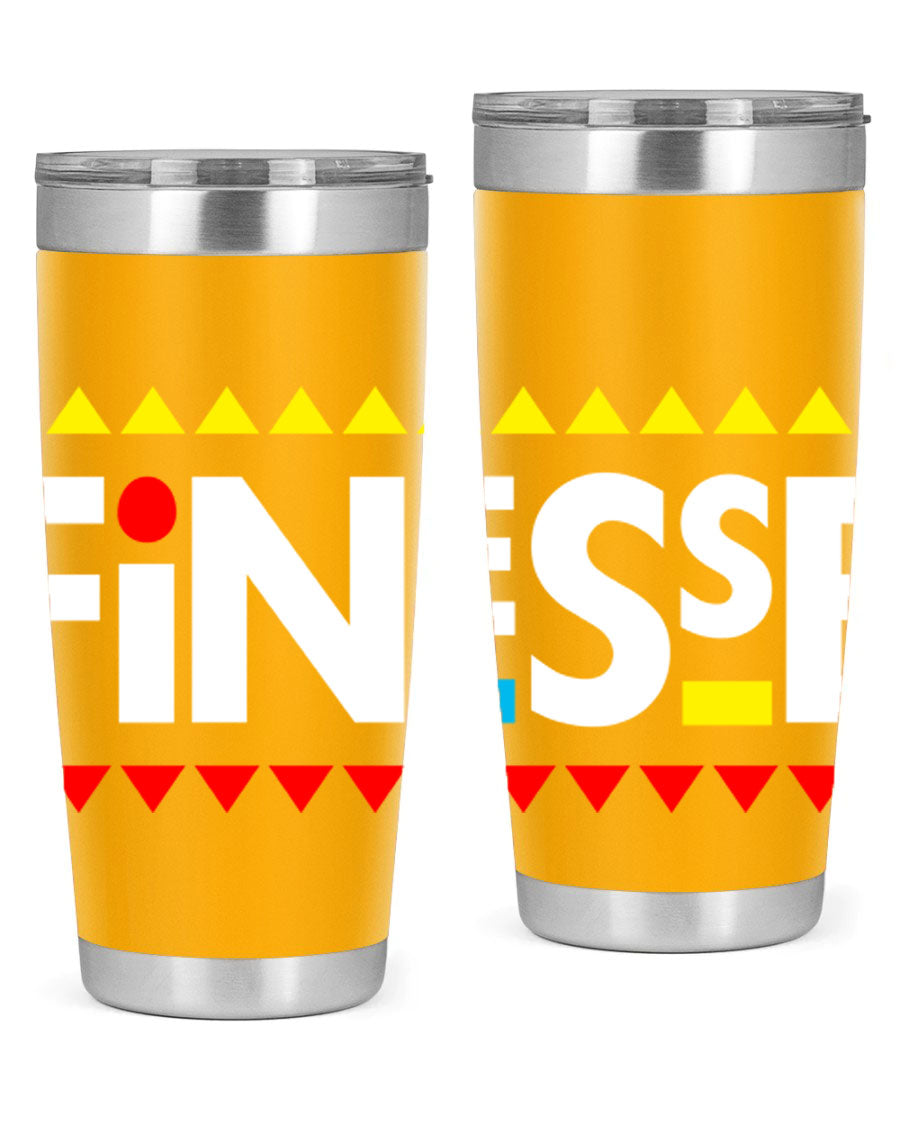 Finesse 158# Cotton Tank featuring stylish black words and phrases design, perfect for casual wear.