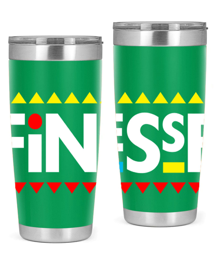 Finesse 158# Cotton Tank featuring stylish black words and phrases design, perfect for casual wear.