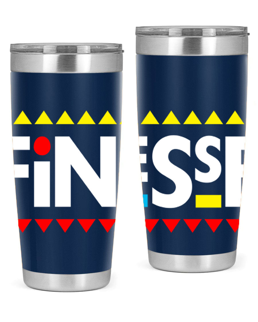 Finesse 158# Cotton Tank featuring stylish black words and phrases design, perfect for casual wear.