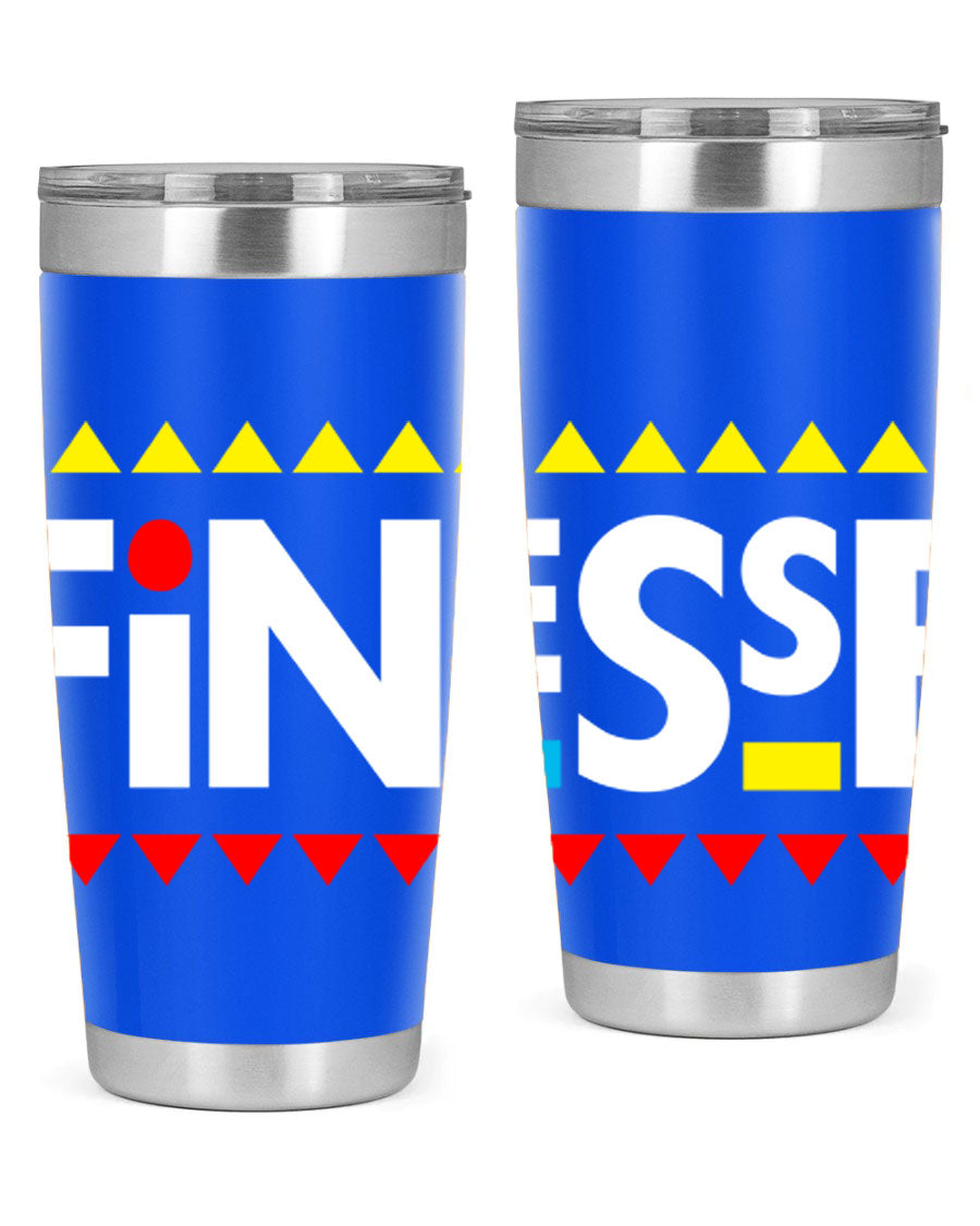 Finesse 158# Cotton Tank featuring stylish black words and phrases design, perfect for casual wear.