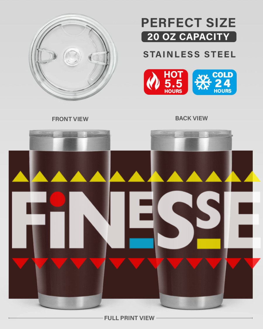 Finesse 158# Cotton Tank featuring stylish black words and phrases design, perfect for casual wear.