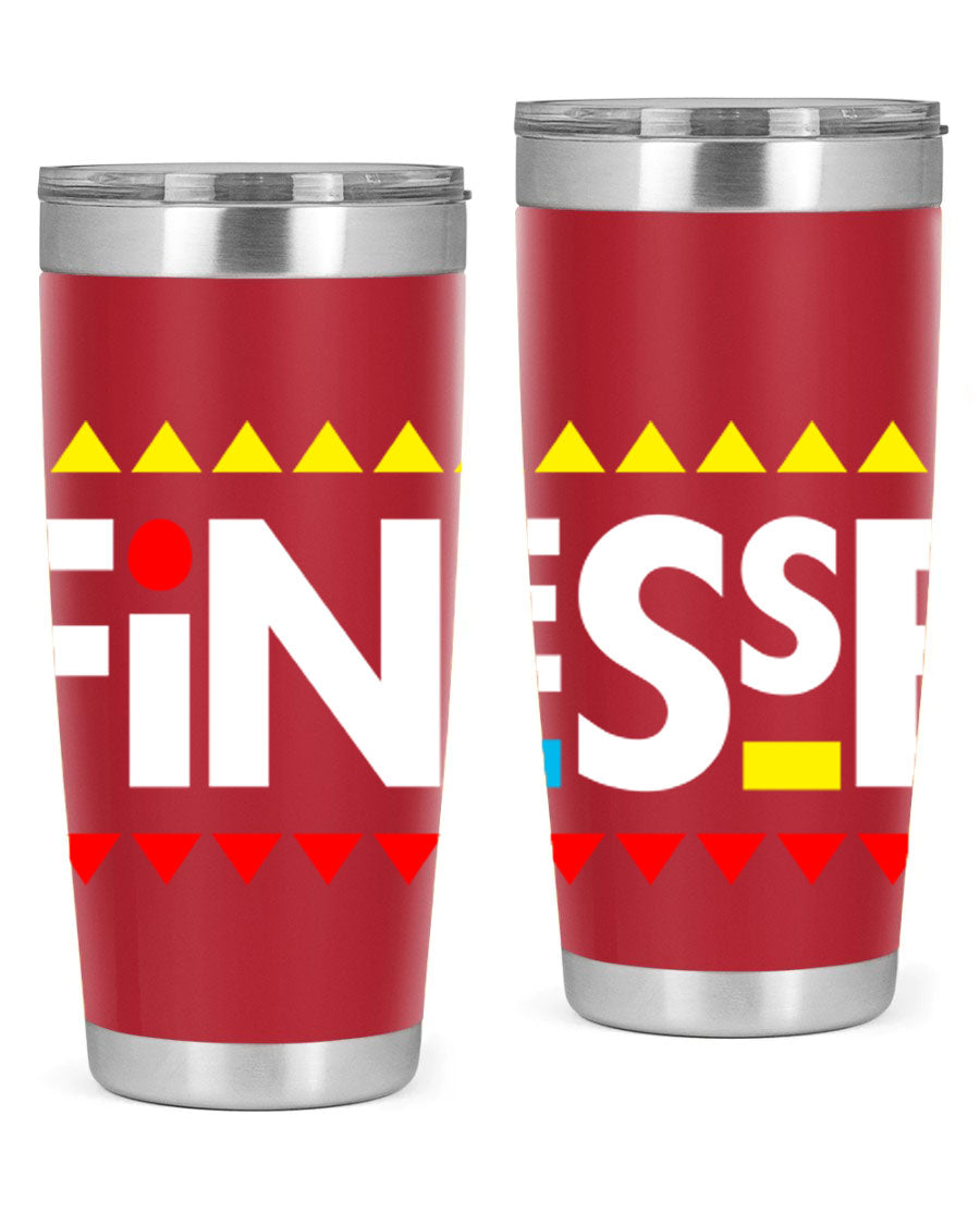 Finesse 158# Cotton Tank featuring stylish black words and phrases design, perfect for casual wear.