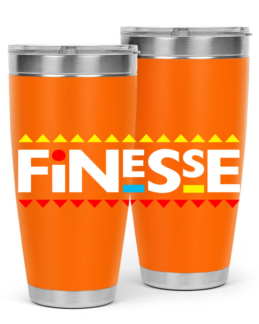 Finesse 158# Cotton Tank featuring stylish black words and phrases design, perfect for casual wear.