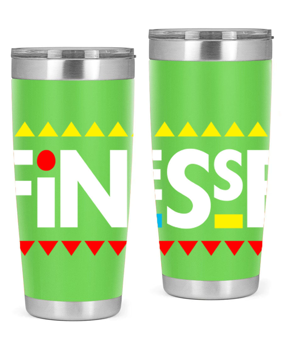 Finesse 158# Cotton Tank featuring stylish black words and phrases design, perfect for casual wear.