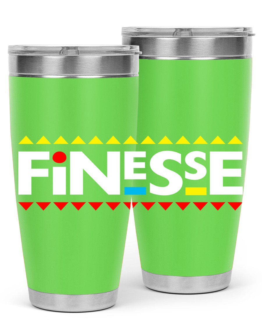 Finesse 158# Cotton Tank featuring stylish black words and phrases design, perfect for casual wear.