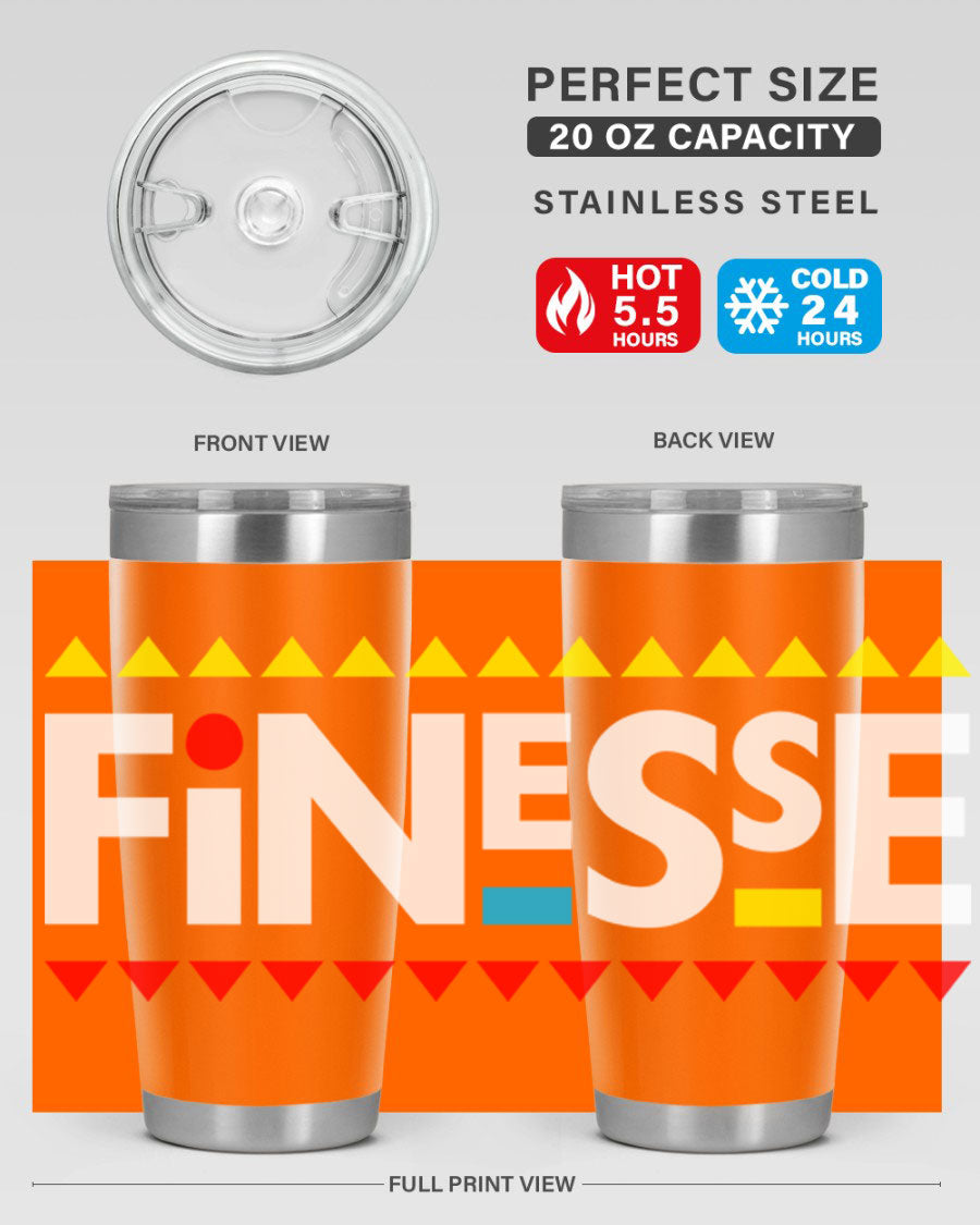 Finesse 158# Cotton Tank featuring stylish black words and phrases design, perfect for casual wear.