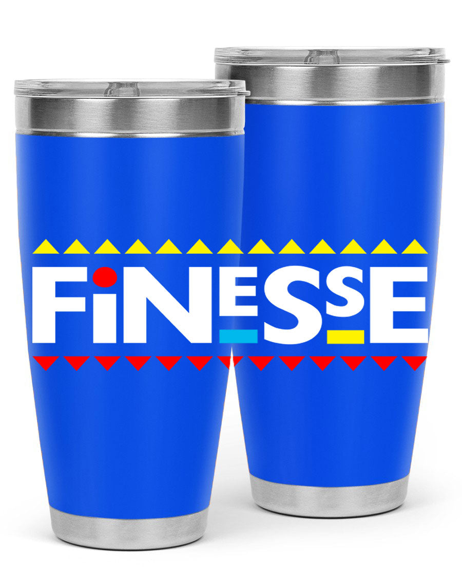 Finesse 158# Cotton Tank featuring stylish black words and phrases design, perfect for casual wear.